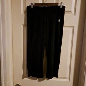 Adidas black cropped leggings size medium